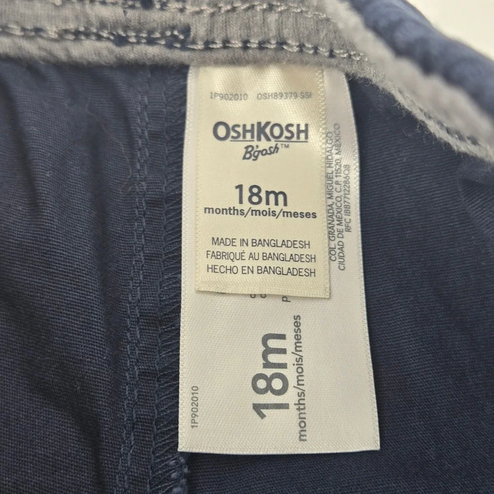 Gap Kids Boys Rocket Cotton Sweater 2T and OshKosh Blue‎ Cargo Pants 18M Set